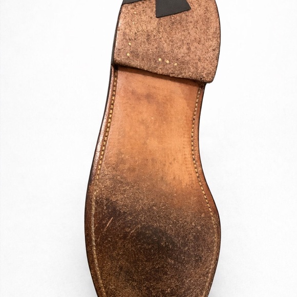 Alden 984 Leisure Handsewn Brown/ Burgundy Calfskin Leather Loafers 11A Narrow main image 4